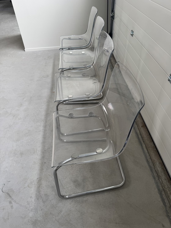Image 1 of IKEA Tobias stoelen transparant 