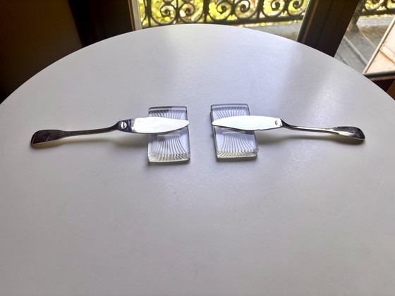 Image 1 of 2 Porte Couteaux Lalique - Some Traces of Time (See Photos)