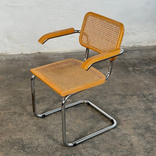 Marcel Breuer fauteuil in "Cesca"-stijl, 1980