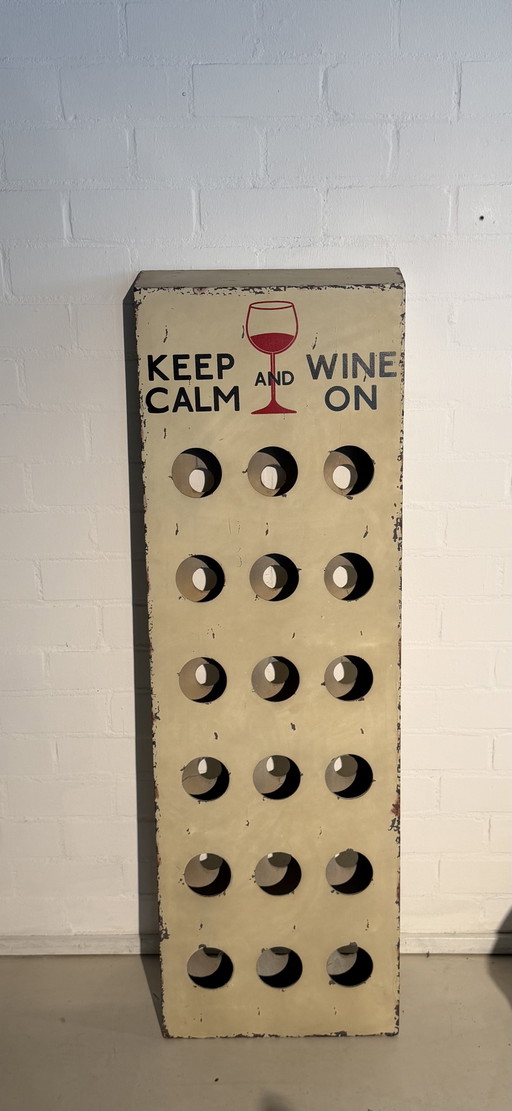 Vintage wine rack – wijnrek, Wood