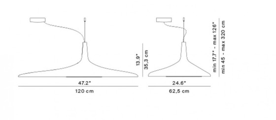Image 1 of Lámpara de techo Luceplan Soleil Noir