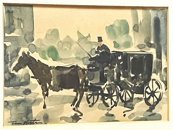 Image 1 of Toon Koster (1913 - 1989) - Il cocchiere
