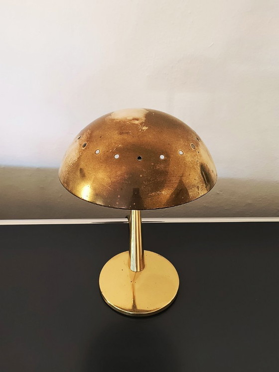 Image 1 of Hillebrand Brass Table Lamp, Mid-Century Design Paavo Tynell