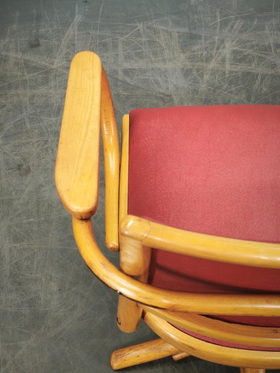 Image 1 of Ligna Adjustable Swivel Office Chair, Czechoslovakia, 1950s