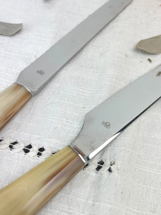 2 coltelli vintage NOGENT in bachelite – Accessori da tavola (photo 4 of 10)