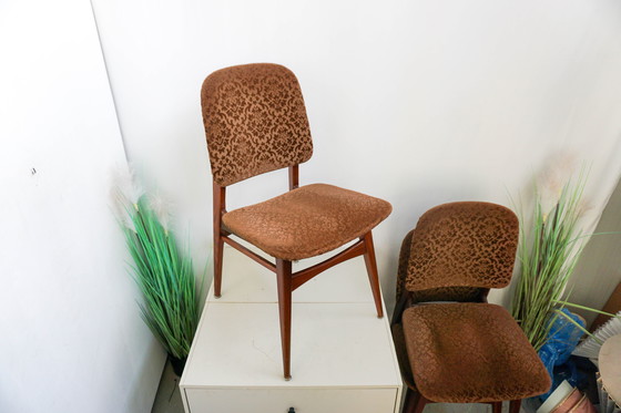 Image 1 of 4x sedie da pranzo vintage Louis Van Teeffelen Webe