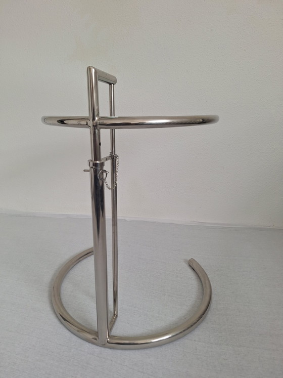 Design Side Table Eileen Gray E 1027 Classicom – ClassiCon, rvs, Glass (photo 5 of 8)