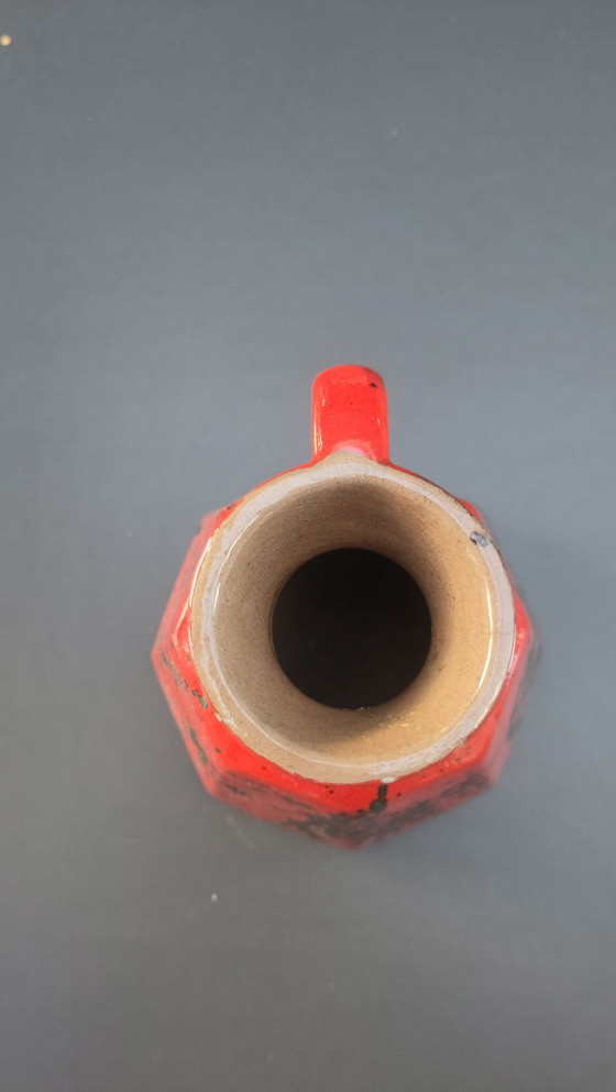 Gräflich Ortenburg Fat Lava Henkelvase (Modell 1305, entworfen von Ursula Beyrau) – Vasen, Ceramic (photo 4 of 5)
