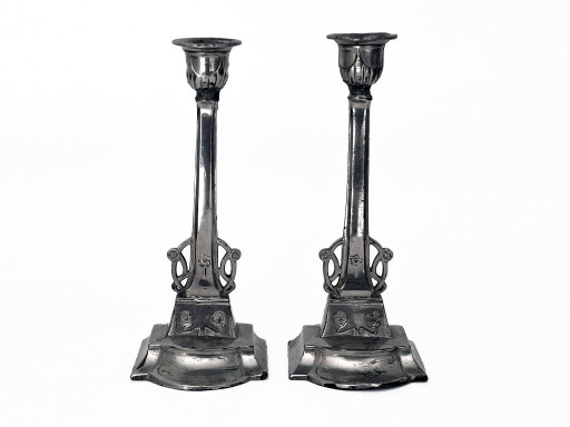 Kandelaar Set Jugendstil – kandelaars en kaarsen, Metal