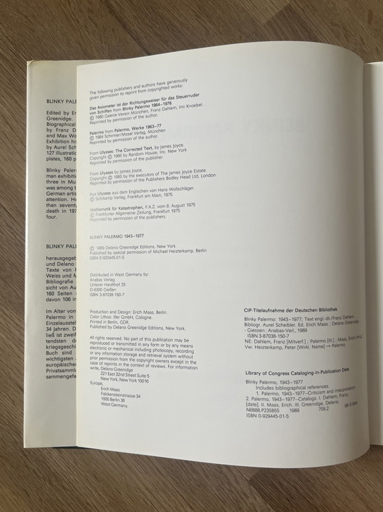 Rare book about Blinky Palermo 1943-1977 monograph abstract art, Lithographs & prints, Paper, Multi Color (photo 5 of 5)