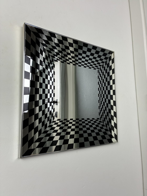 Specchio Vintage Op Art Deknudt – Chrome, Glass (photo 3 of 15)