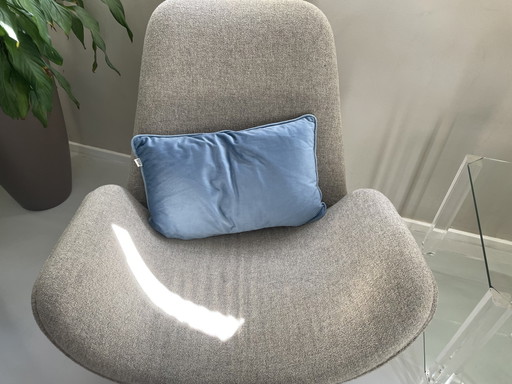 Poltrona grigia con scritta – draaistoelen, Metal, Textile (photo 2 of 5)