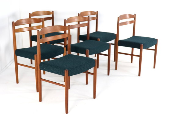 Image 1 of Ensemble de 6 chaises vintage Carl Ekström pour Albin Johansson