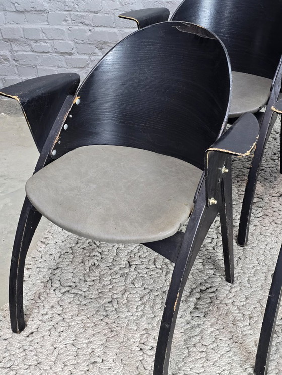 Image 1 of Set di 6 poltrone Galateo di design di metà secolo di Pascal Mourgue, edizione Scarabat, anni '80