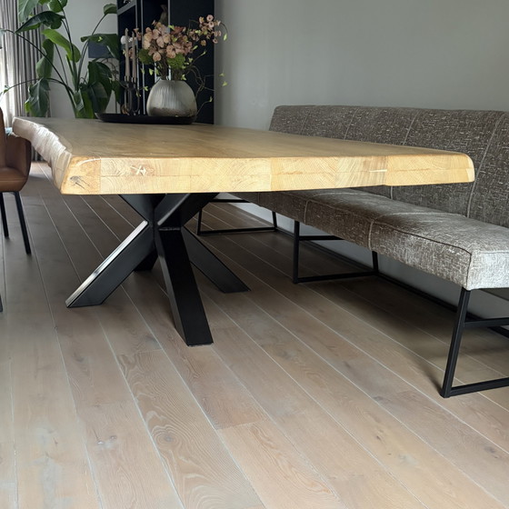 Magnifique Table en Chêne – Tables de salle à manger, Metal, Wood (photo 2 of 5)