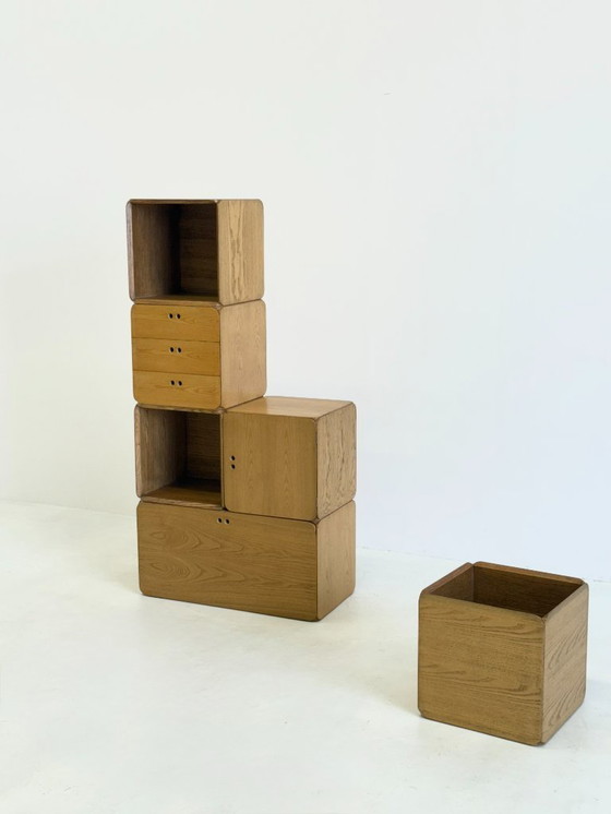Image 1 of Set of 7 modular cabinets by Derk Jan de Vries for Maisa di Seveso