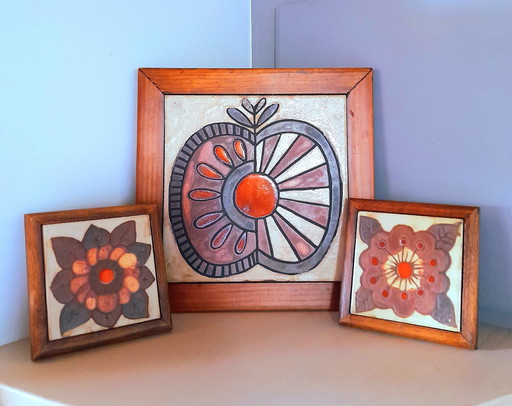 Ceramic trivet Vallauris 1960