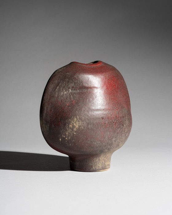 Image 1 of Vase en poterie d’art sculptural Steuler Keramik x Heiner Balzar Brutalisme allemand années 70