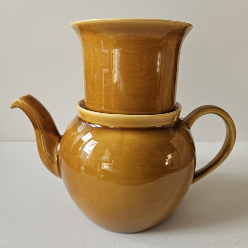 Teiera Vintage Royal Goedewaagen con Filtro in Ceramica – Ovenvast Holland (Anni '70)