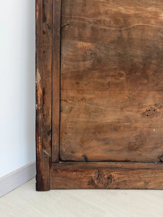 Image 1 of Cassettone - Noce - Comò con specchiera