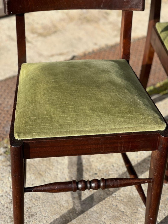 Image 1 of Set van 6 Art Deco Stoelen Toegeschreven aan Gaston Poisson 1940