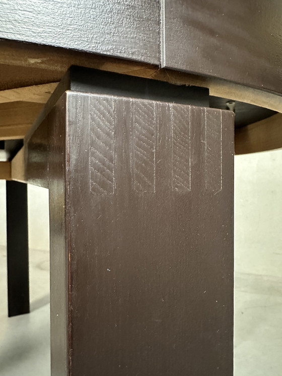 Image 1 of Adjustable vintage dining table (round/oval) - 1970s