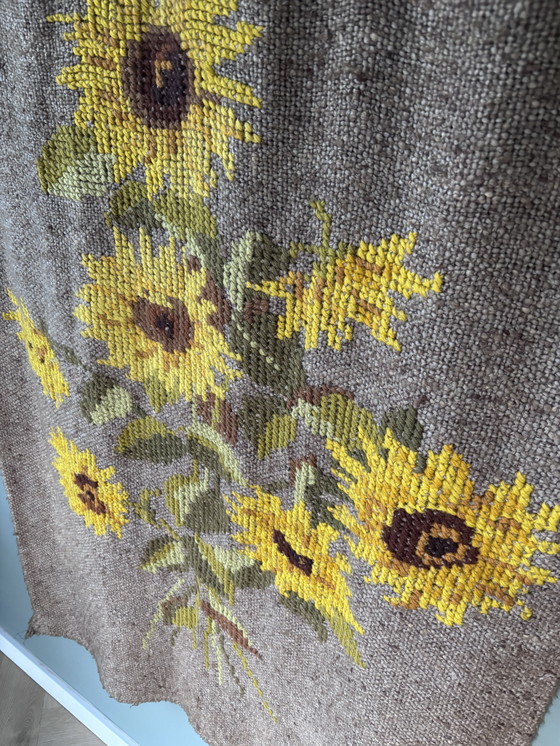 Image 1 of Groot vintage wandkleed 120x85 cm tweezijdig 