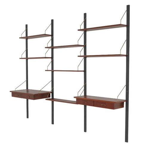 Estantería modular PS System de Preben Sørensen, chapa de teca, Dinamarca, años 70 – wandrek, Wood