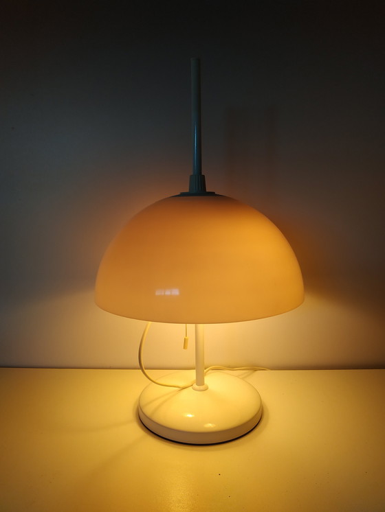 Image 1 of Vintage 1970s adjustable mushroom table lamp (2 spots)