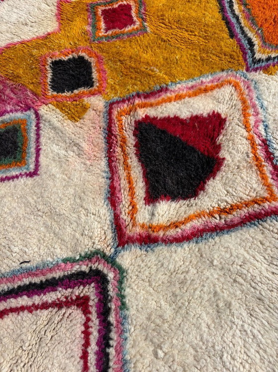 Image 1 of Tapis marocain moderne et coloré 200x300 cm, authentique tapis marocain, tapis berbère