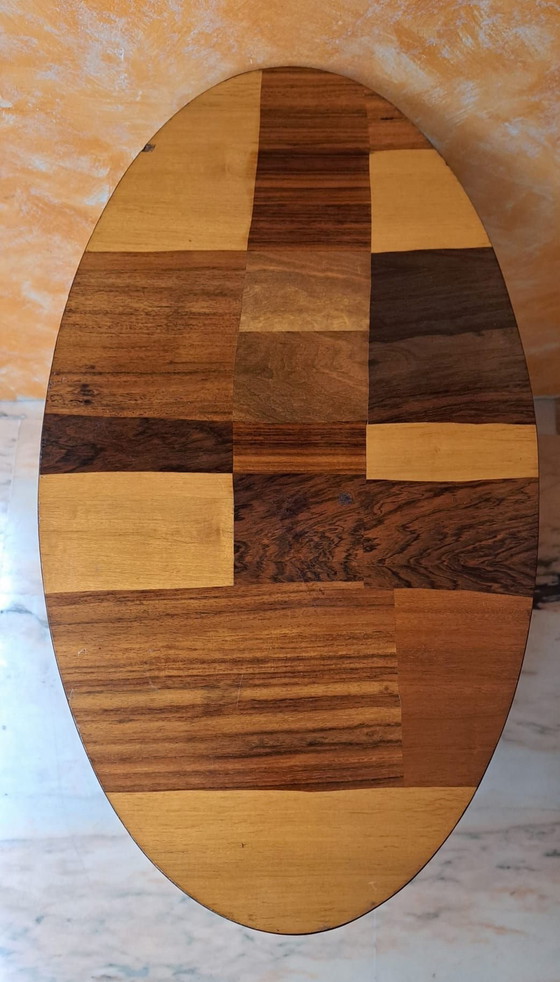 Mid Century Tafel jaren 60, Bijzettafels, Hout, Bruin (foto 8 van 9)