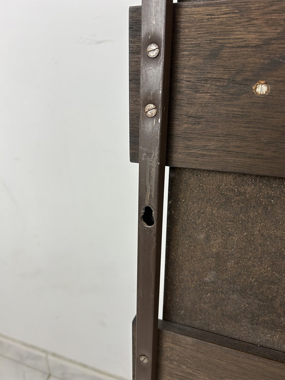 Image 1 of Vintage wall coat rack with mirror and hat rack