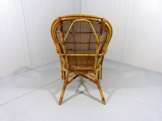 Image 1 of Poltrona italiana in rattan, anni '70