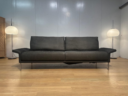 Rolf Benz Cara 3-Sitzer + Fußhocker