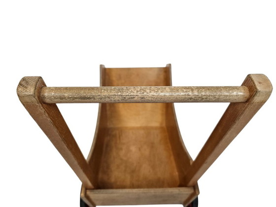 Image 1 of Dutch design - ADO - Wooden toys - Ko Verzuu - Stroller - 'De Stijl' - Gerrit Rietveld inspired - 70's
