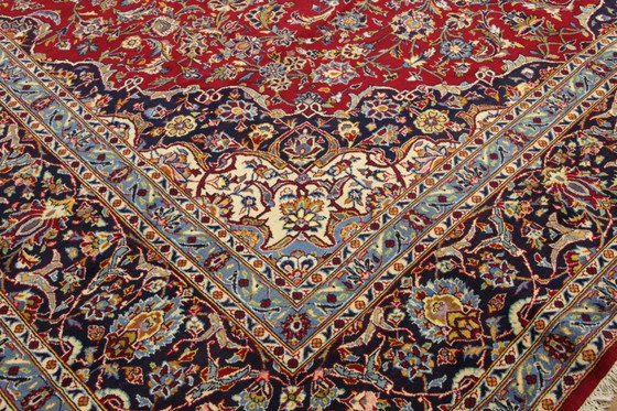Image 1 of Original Perserteppich Keschan,Kashan Rot 437 x 316 cm Top Zustand Klassik Alt