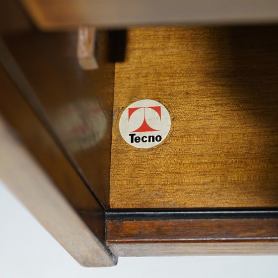 “MG14” sideboard by Osvaldo Borsani for Tecno, 1960s, Wood, Metal, Brown, Vintage (photo 14 of 15)