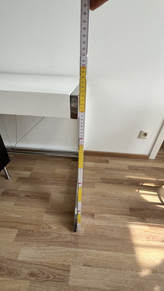 Image 1 of Designer Chroom & Wit Directiebureau - 150×70 cm, Modern Minimalistisch