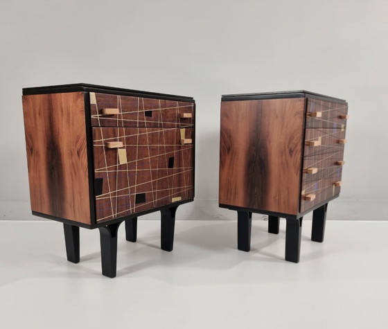 Image 1 of Comodini, anni '70, set di 2