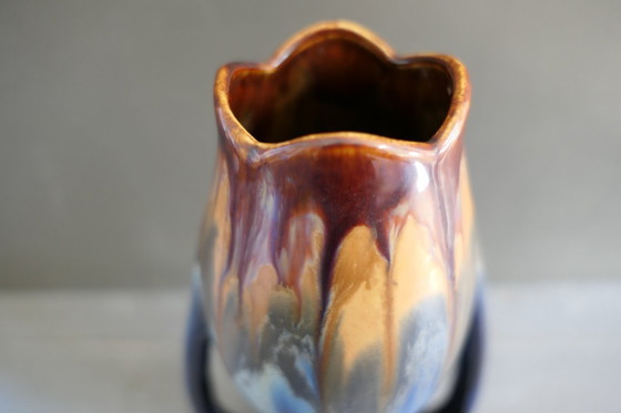 Image 1 of Art deco vaas Faiencerie de Thulin België 30