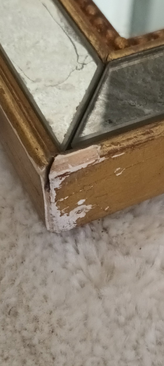 Image 1 of Large Antique French Parts Closes Mirror