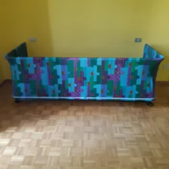 Interflex Flash 1990er Daybed – Schwarzes Metallgestell & Buchenholzlatten – 3-5 Sitzer Sofas, Iron, Wood (photo 5 of 9)