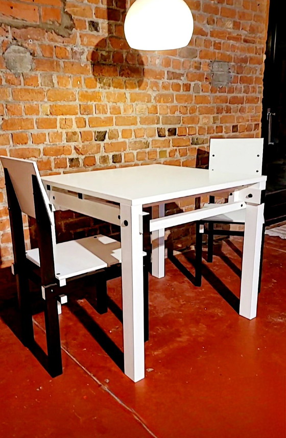 Image 1 of Table et chaises militaires par Gerrit T. Rietveld