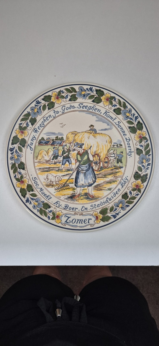 4 Decorative Plates by Koninklijke Goedewaagen Holland – Wall decoration, Ceramic (photo 3 of 6)