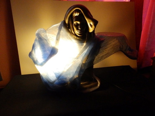 Remo Pintus - Lampadario scultura in resina vintage