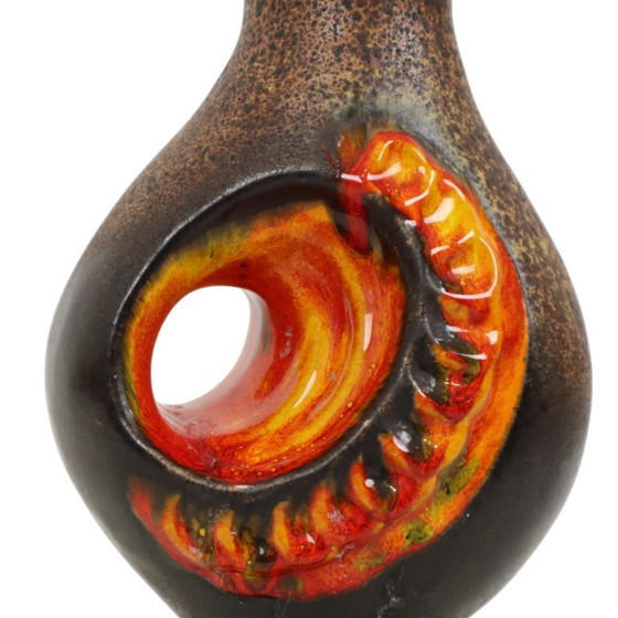 Image 1 of Vaso di lava arancione grasso Germania Ovest