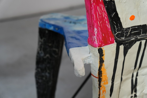 Image 1 of Set di 6 sedie Pop Art firmate da Guido Coletti (1995, firmate nel 2013)