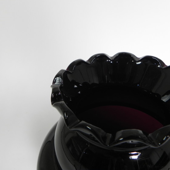 Image 1 of Art-Déco-Vase mit geripptem Rand, Doyen, Boom, 1930er Jahre