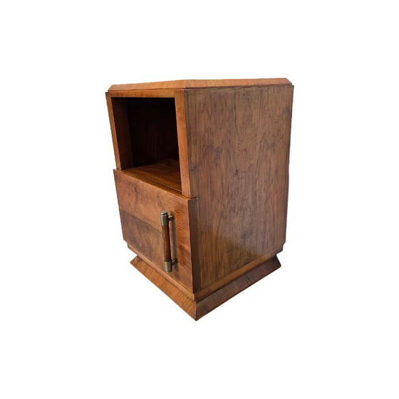 Image 1 of French Art Deco mahogany bedside table, circa 1920/30