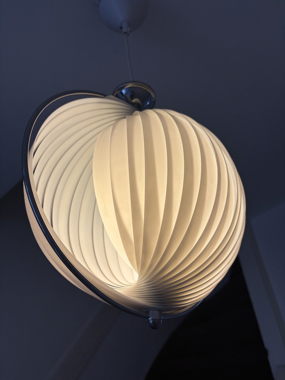 Image 1 of Kare design vintage lamellen moon lamp jaren 80